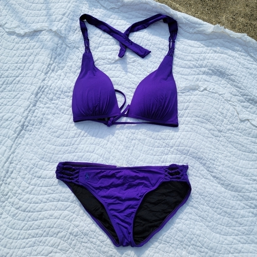 Ralph Lauren Blue Label Indigo Purple/Blue Bikini size XS